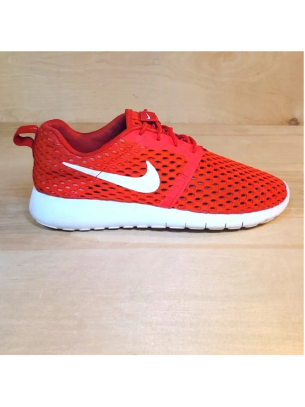 Nike Roshe One Mesh Red Flight Athletic Shoes Size 5.5Y/7 Womens 705485-601